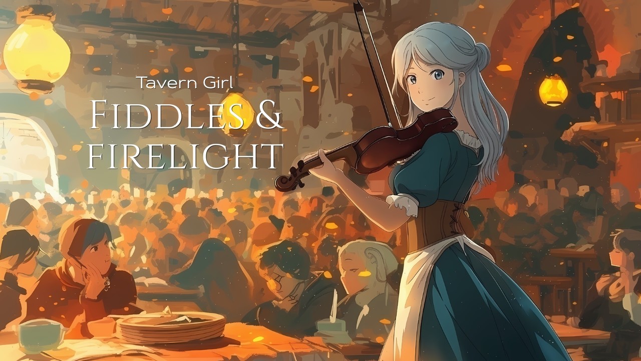Fantasy Medieval Music 🍻 Cozy Tavern Ambience | Fiddles & Firelight
