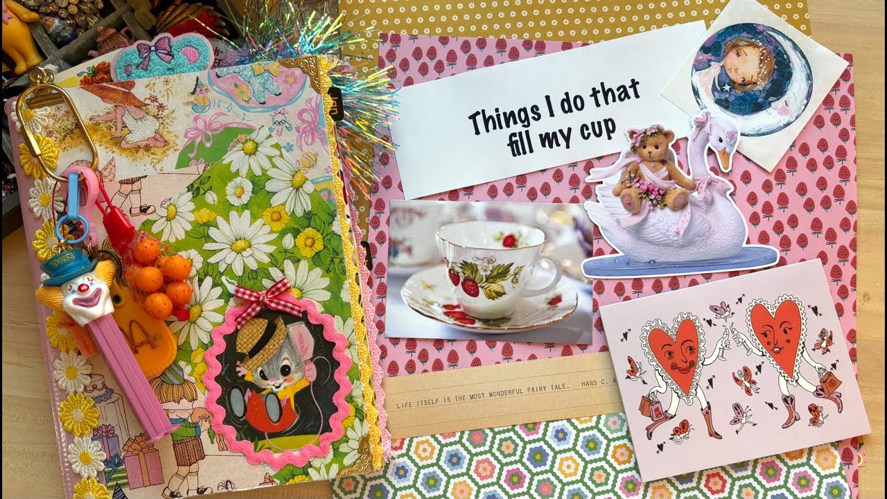 PT. 1 EASY Layout Anyone Can (& Should) Do! / What Fills My Cup Layout / Journal Talk Tuesday