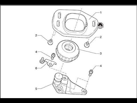 Замена передней опоры (подушки, демпфера) Passat B5 без разборки передка