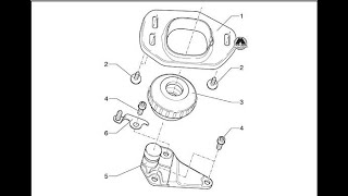 Замена передней опоры (подушки, демпфера) Passat B5 без разборки передка