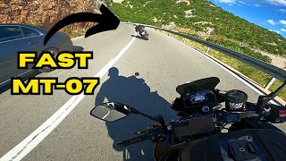 Yamaha MT-10 Following Fast Yamaha MT-07 - One of the most beautiful roads in Europe