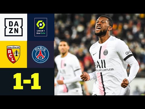 Ausgleich in der Nachspielzeit! Wijnaldum rettet PSG vor Blamage: Lens - Paris 1:1 | Ligue 1 | DAZN