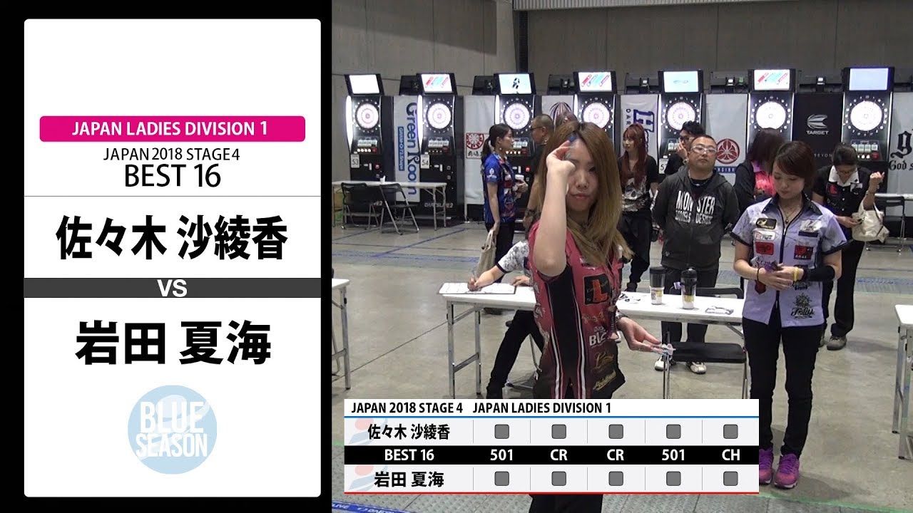 佐々木 沙綾香 Vs 岩田 夏海 Japan 18 Stage 4 新潟 Ladies Best16 Youtube