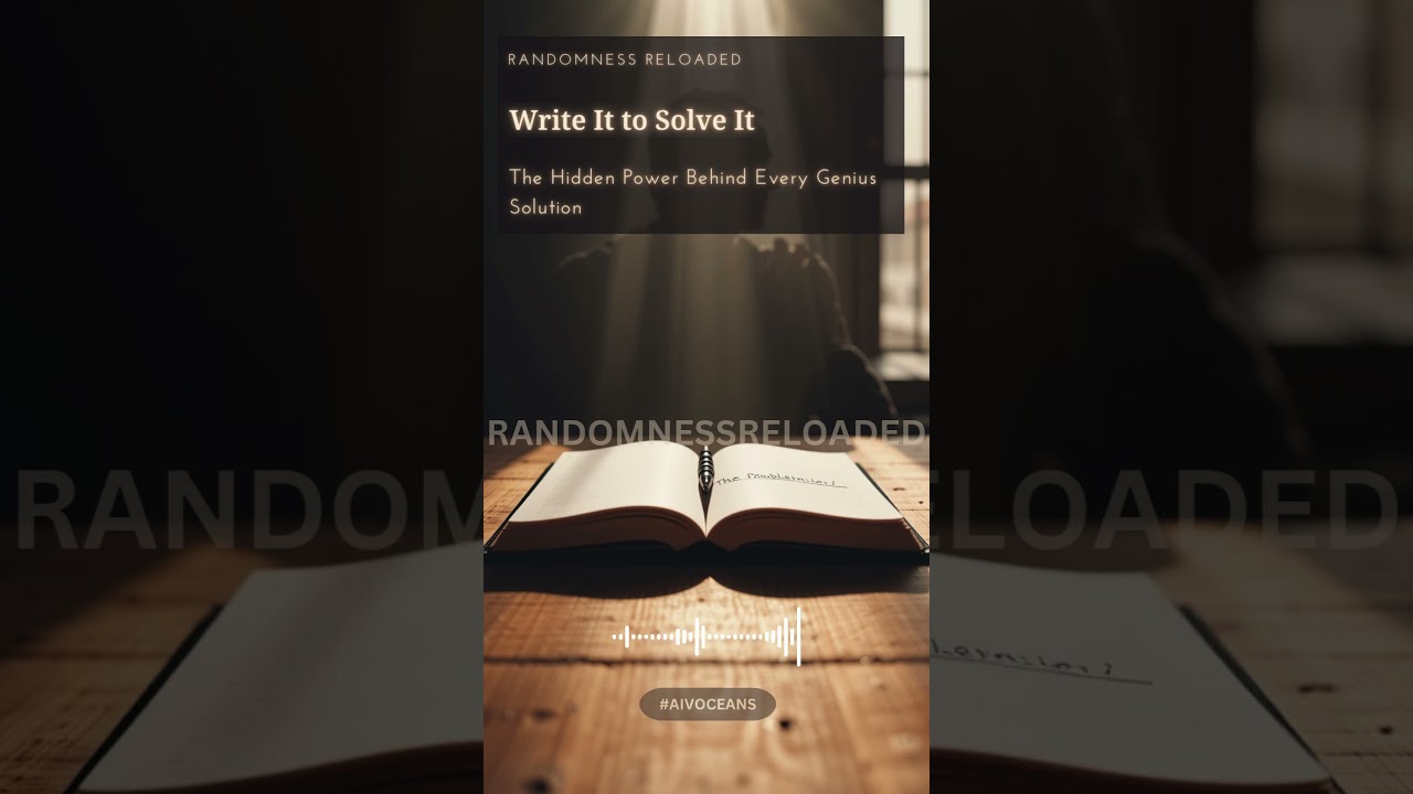 Kidlin's Law: Write It Down to Solve It Faster! 🧠✍️ #KidlinsLaw #Productivity #MindsetShift