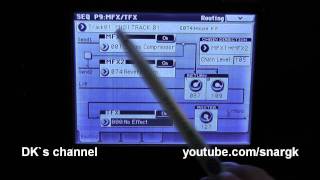 Korg M50 Workshop / Tutorial : FX Routing