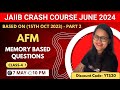 Jaiib crash course june 2024  afm memory based questions 15th oct 2023  part 2 ambitious baba