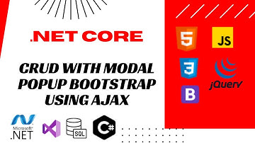 CRUD WITH JQUERY AJAX || ASP.NET CORE MVC || BOOTSTRAP POPUP MODAL || SQL || WITH SOURCE CODE