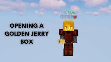opening a golden jerry box in hypixel skyblock...