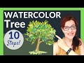 Watercolor Tree (Just 10 Easy Steps!)