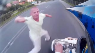 Crazy Angry People Attacking Riders