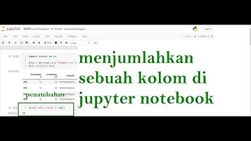 sum function (column) in jupyter notebook #shorts #python #datascience