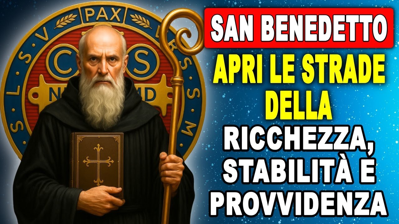 💖 RICEVI in 24 ORE la PROVVIDENZA | Preghiera a SAN BENEDETTO per stabilità finanziaria