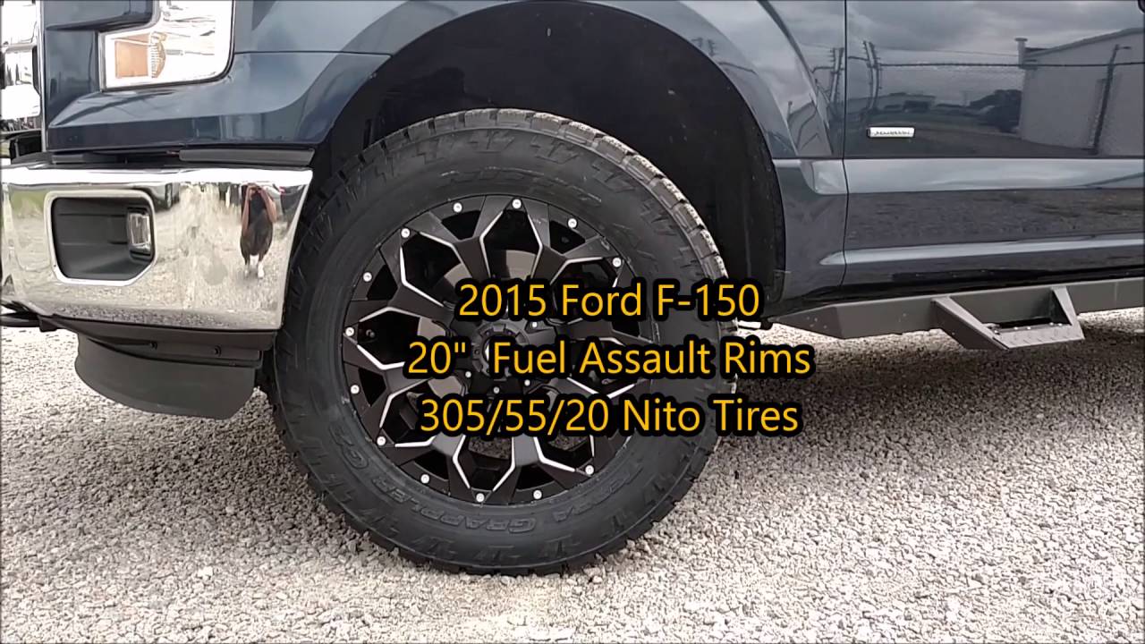 2015 Ford F150 sitting on 20''Fuel Assault wheels and Nito 305/55/20