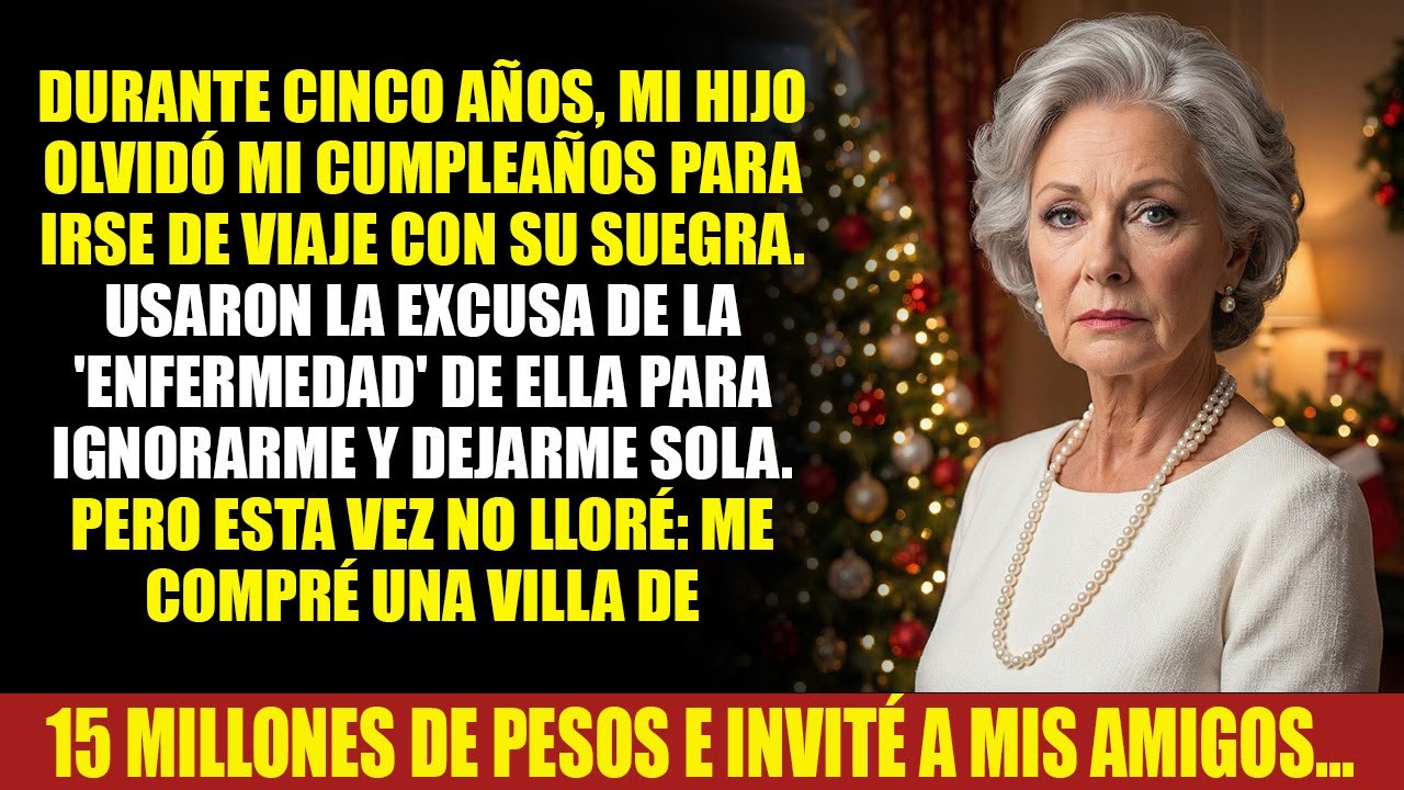 Mi hijo volvió a olvidar mi cumpleaños para viajar con su suegra. Así que compré una Mansión y...