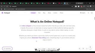Online Notepad – Free Text Editor & Notes Tool | Notepad.is screenshot 1
