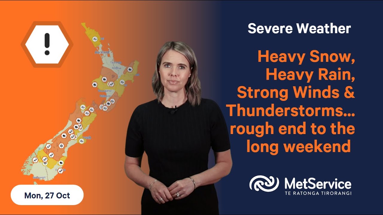NZ Severe Weather Update - Monday 27 October 2025 - YouTube