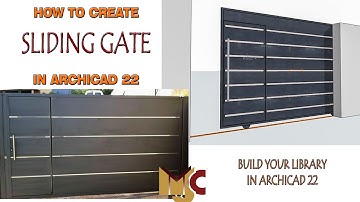 How to create Sliding Gate. #GRAPHISOFT #Archicad22 #gate