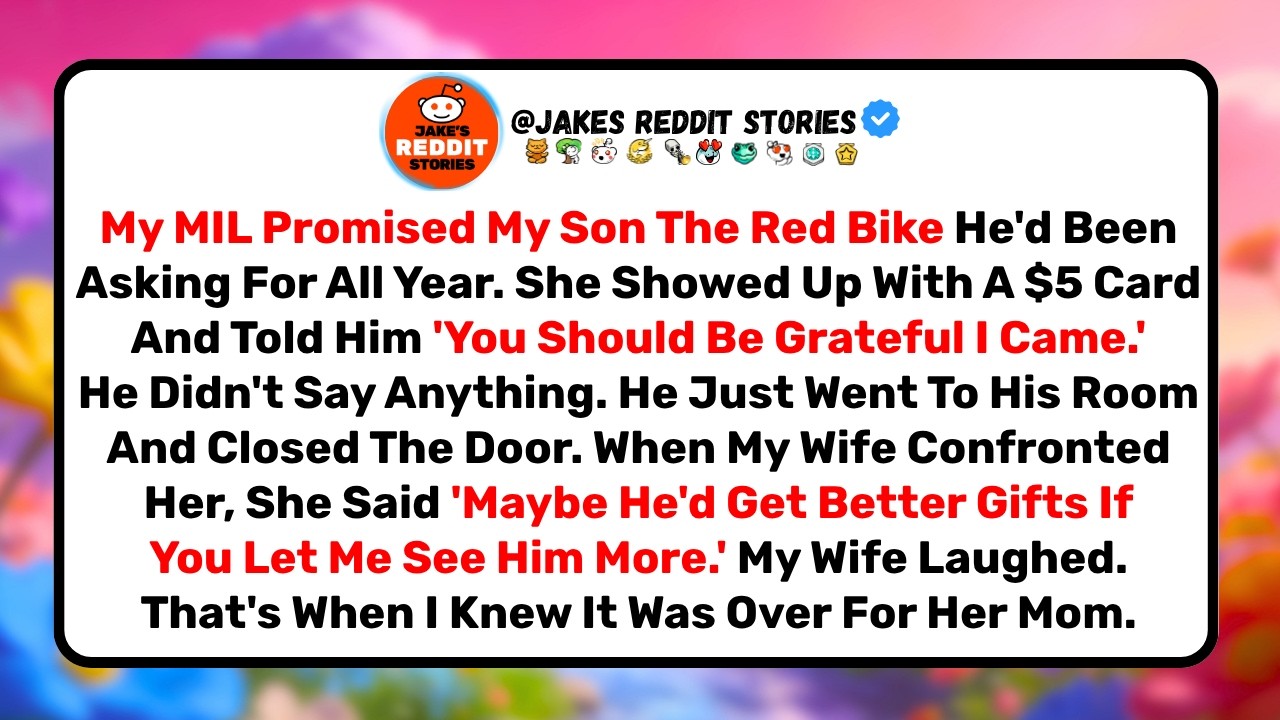 The Sunday I realized my mother-in-law was capable of destroying my family, she walked into our backyard with a five-dollar card and a smile—while my seven-year-old son stood frozen, waiting for...