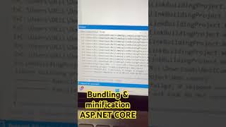 Bundling and minification in ASP.NET CORE #csharp #programminglanguage #shorts
