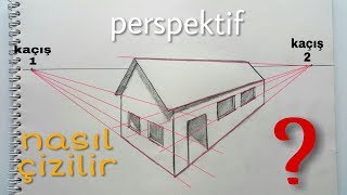 How To Draw Two Point perspective House. Easy