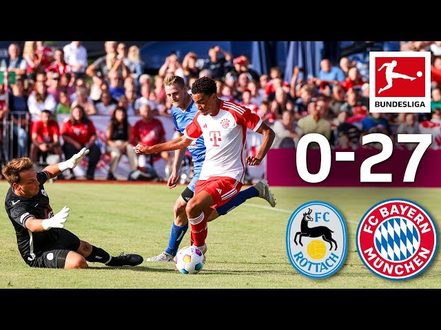 Bayern Score 27 Goals! | Rottach Egern vs. FC Bayern München 0-27 | Highlights class=