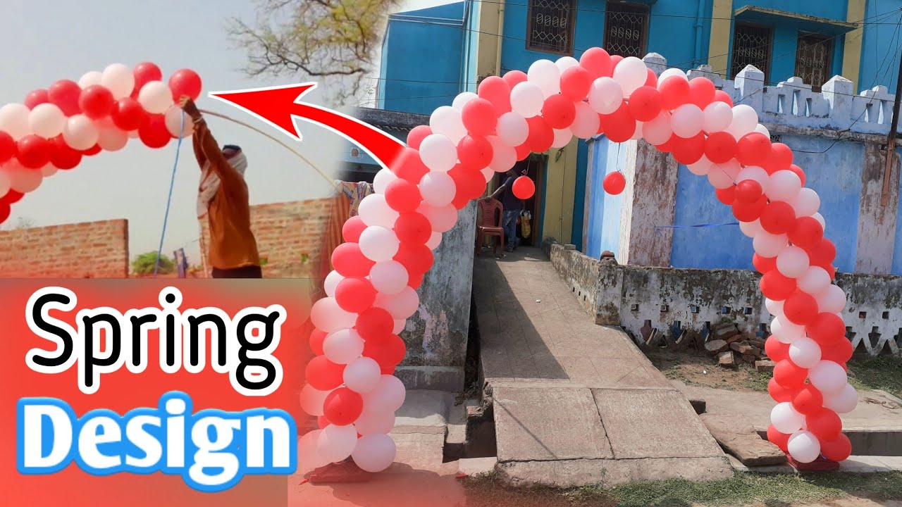 Birthday Balloon Decorations |Balloon Arch | How Make It Balloon Gate |How To Make A Balloon Arch