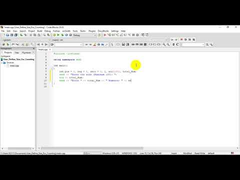 Allow User to Define the Size for Array to Count Positive, Negative and Zero in C++