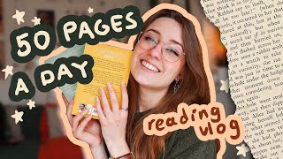 I tried reading 50 pages a day and fell in love with books again ! | Reading Vlog