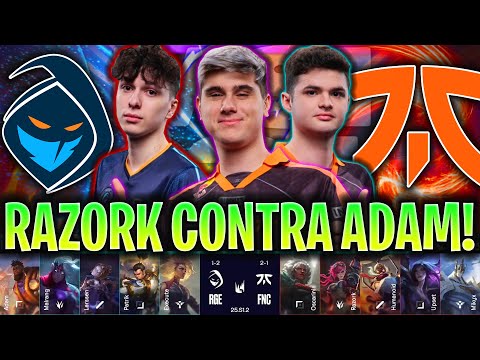 RAZORK Y OSCARININ SE ENFRENTAN AL EQUIPO DE ADAM! | RGE vs FNC RESUMEN LEC INVIERNO 2025 LVP