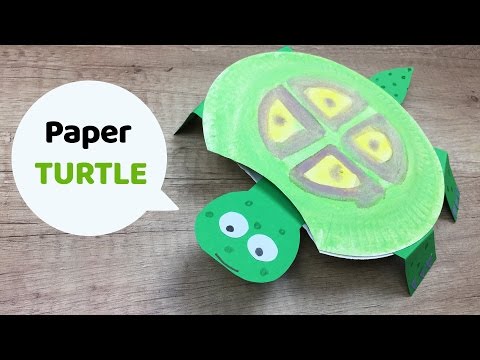 Moving turtle kids craft, CUTE and simple to make