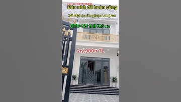 Nhà Đất Duyên Toàn: Bán nhà Đã Hoàn Công, xã mỹ lộc cần giuộc Long An,DT5×25 full thổ cư,2ty,900tr