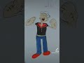 كرتون باباى رجل البحار وهو يرقص على أغنيته لايك و اشتراك Art Drawing Popeye Cartoon 