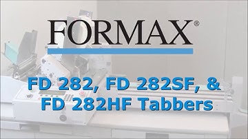 Manufacturer Video of the Formax FD 282 Double-Head Edge Tabber