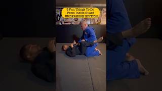 3 fun things to do from inside guard to keep it playful 🔥🥋 🔥 #bjjtechnique #howto  #jiujitsu #bjj