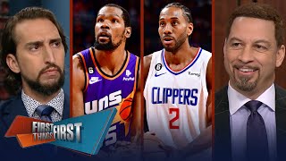 Clippers 'season is over’ after matching up w\/ KD, CP3 \& Suns in playoffs | NBA | FIRST THINGS FIRST