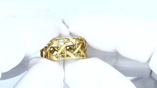 Vidéo: Bague Dior "My Dior GM" en Or jaune 18 Cts. Taille 52.