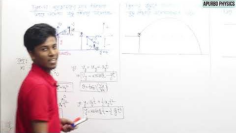 গতিবিদ্যা projectile equation derivation physics hsc 1st