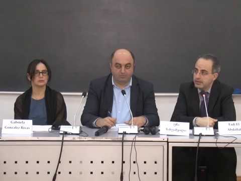 სისხლის სამართლის საერთაშორისო სასამართლოს წარმომადგენლების შეხვედრა აკადემიურ წრეებთან