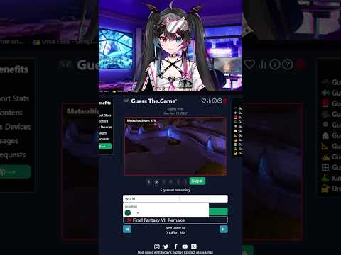 Can This Vtuber Guess The Game? - Game 36 🎮|  #guessthegame #shorts #vtuber