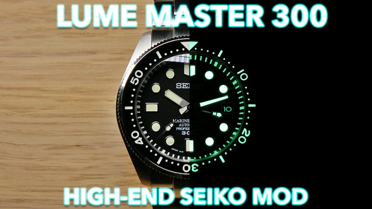 Seiko Mod - LUME MASTER 300 Mod - YouTube