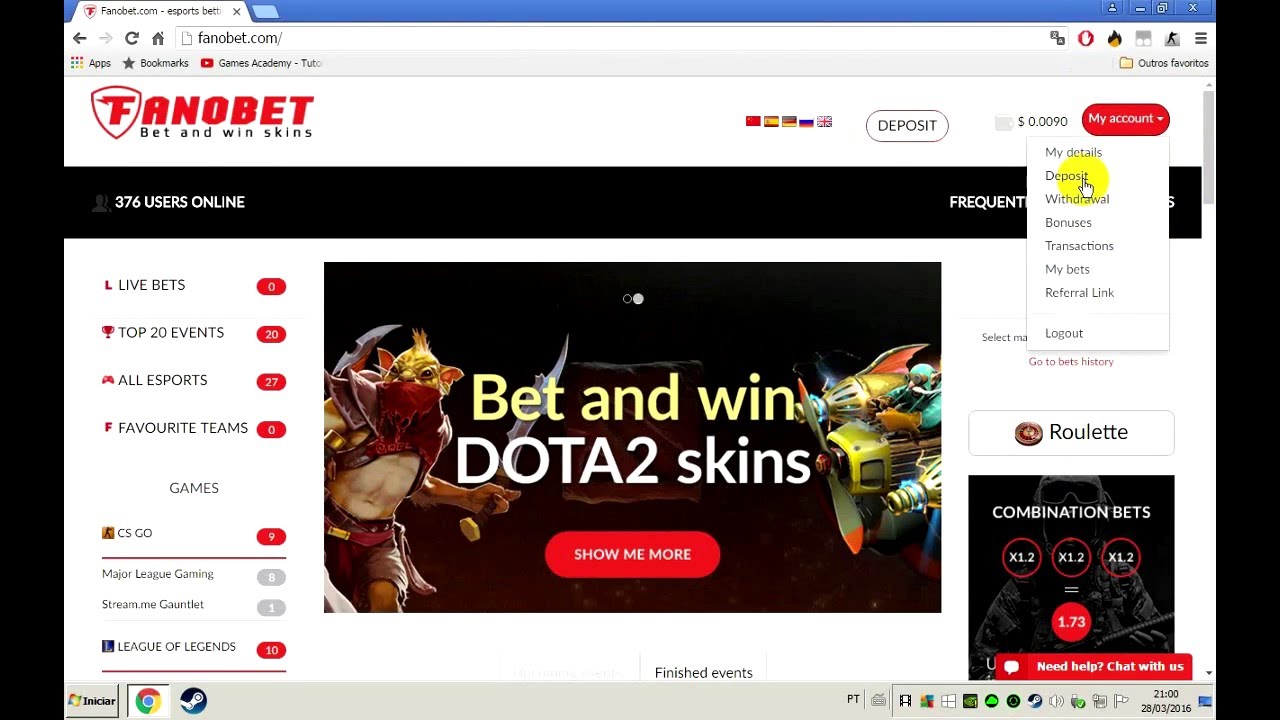 Tutorial FANOBET: Como apostar ? - YouTube