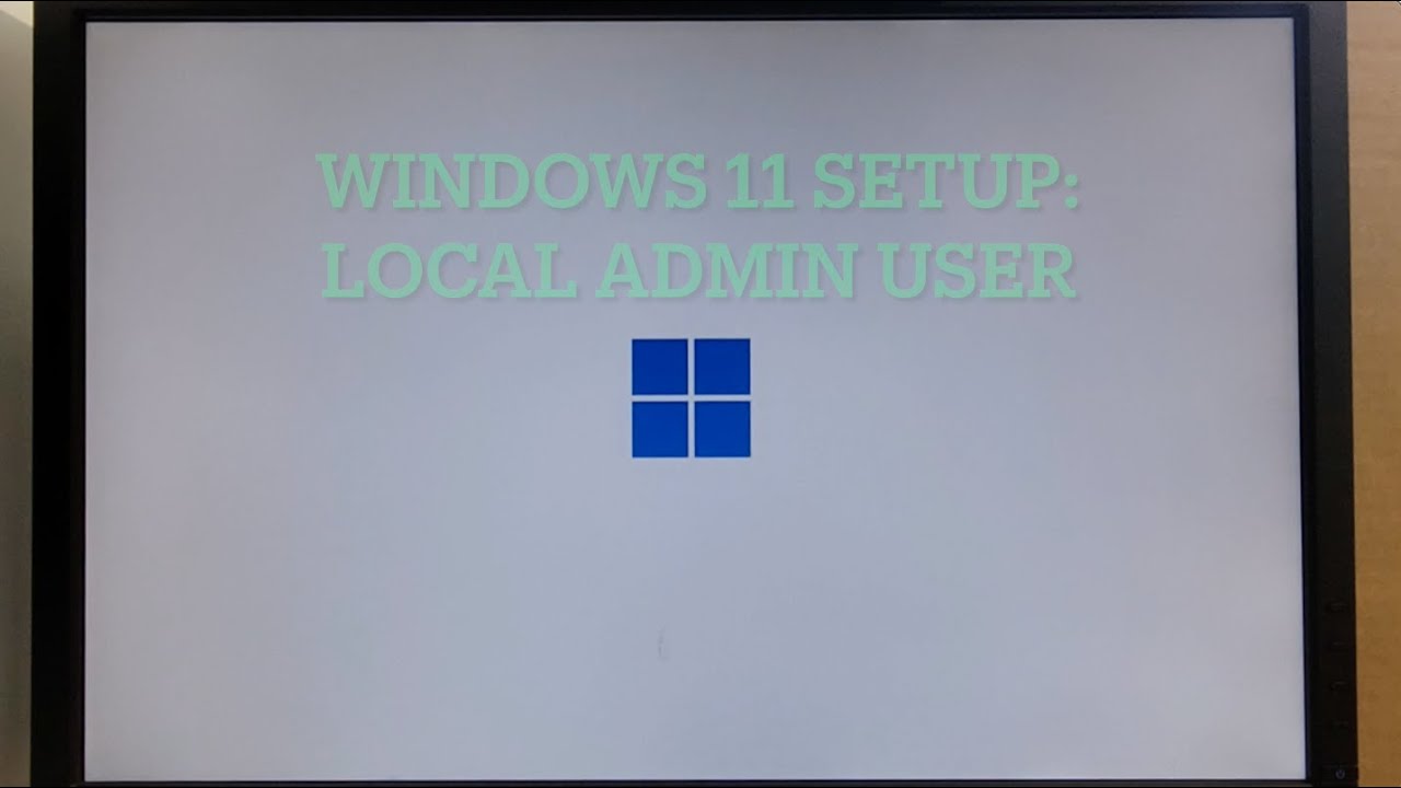 Windows11 Local User Setup