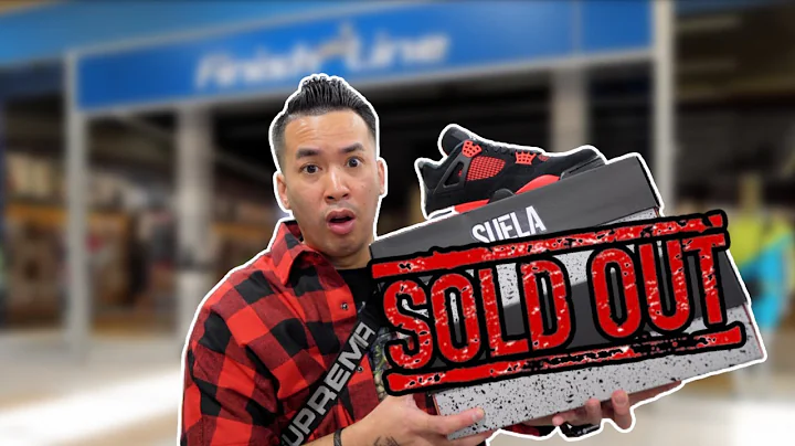 SOLDOUT !!! JORDAN 4 RED THUNDER RELEASE VLOG PICK UP