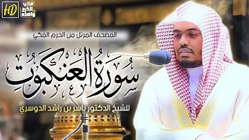 الشيخ ياسر الدوسري - سورة العنكبوت