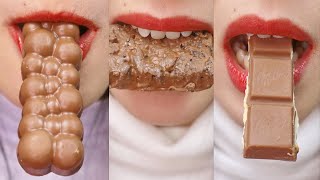 ASMR CHOCOLATE BAR 🍫 DELFI BUZZA, MILKA, SILVERQUEEN CHUNKY, BLASTOZ, MOMOGI, BLACK THUNDER screenshot 3