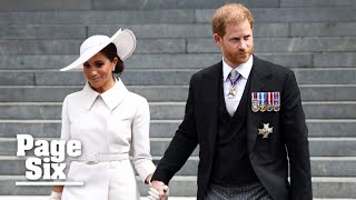 Prince Harry, Meghan Markle booed at Platinum Jubilee church service | Page Six