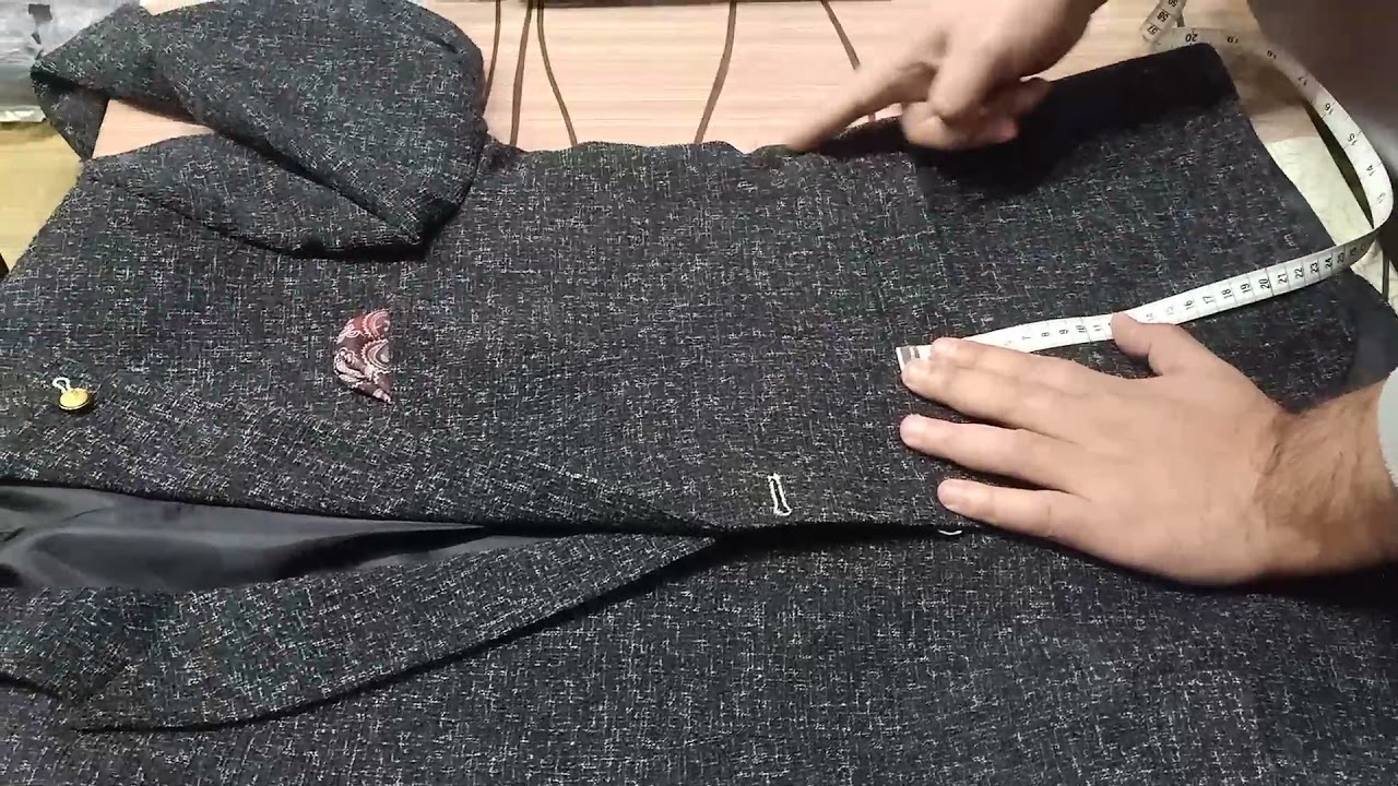 طريقة رفع مقاسات الجاكيت الكلاسيك الجزء ا لاولhow to measure classic jacket part 1
