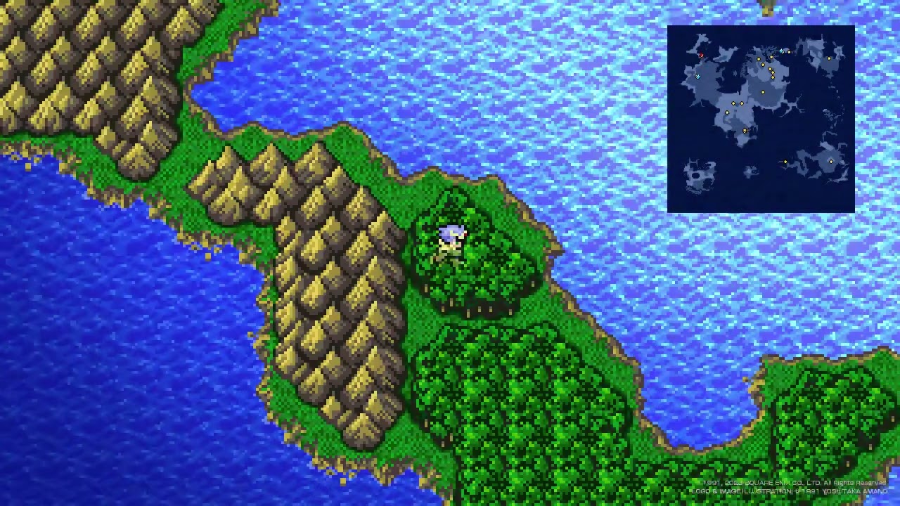 Final Fantasy 4. Pixel Remaster. Black Chocobo time.