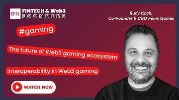 Decrypting the Future of Web3 Gaming | (with Rudy Koch, Co-Founder & CBO Fenix Games)