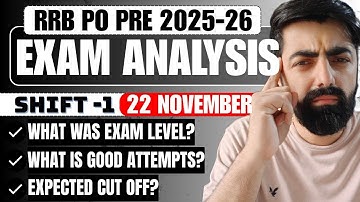 IBPS RRB PO PRE 2025 Exam Analysis & Review (Shift - 01) || Know what was the Exam Level | By Dhr...